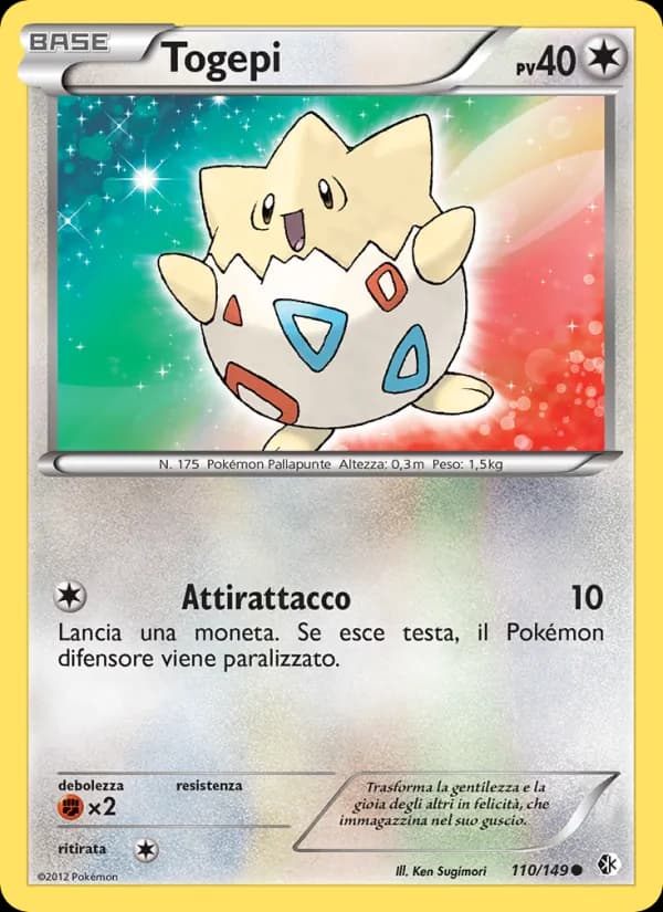 Togepi card in Italian