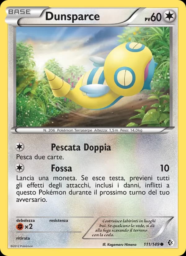 Dunsparce card in Italian