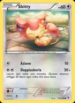 Skitty card in Italian