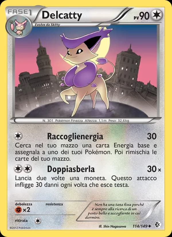 Delcatty card in Italian