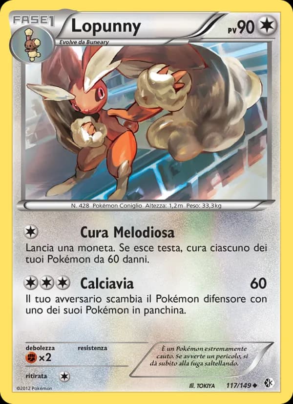Lopunny card in Italian