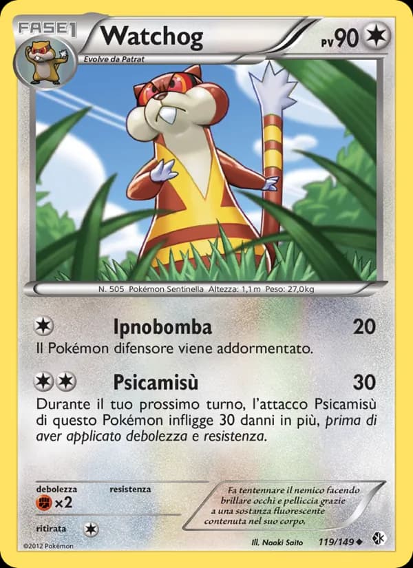 Watchog card in Italian