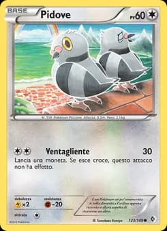 Pidove card in Italian