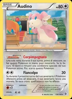 Audino card in Italian