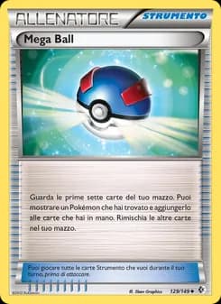 Mega Ball card in Italian