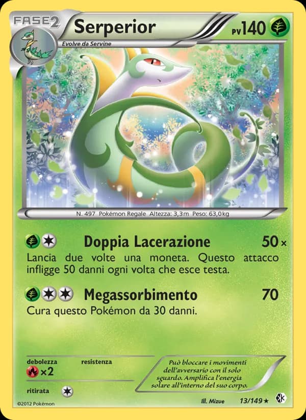 Serperior card in Italian
