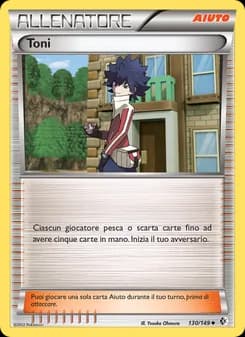 Toni card in Italian