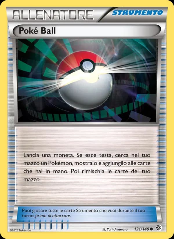 Poké Ball card in Italian