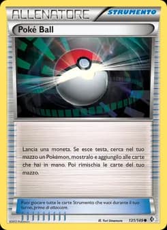 Poké Ball card in Italian