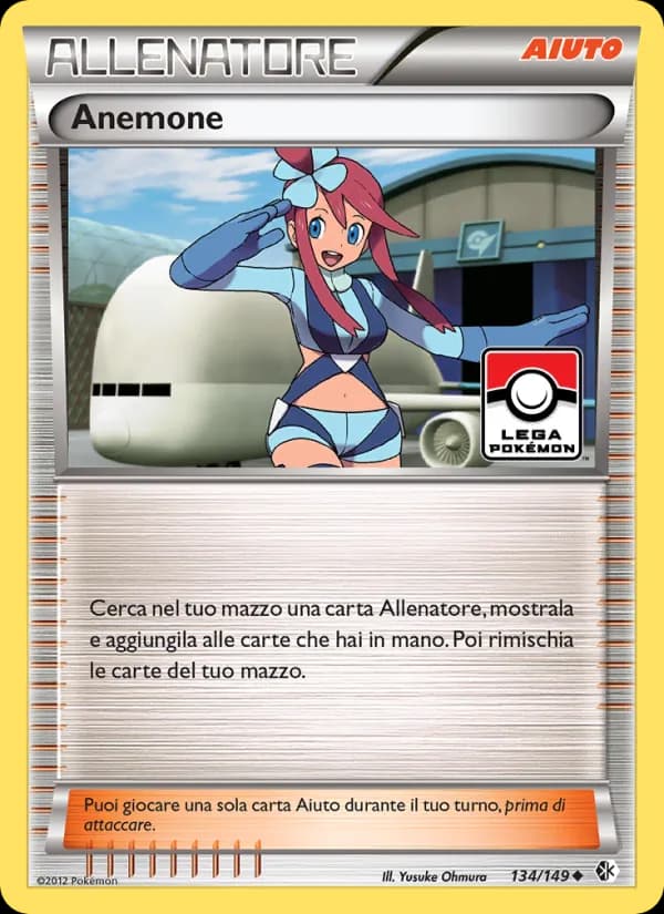 Anemone card in Italian