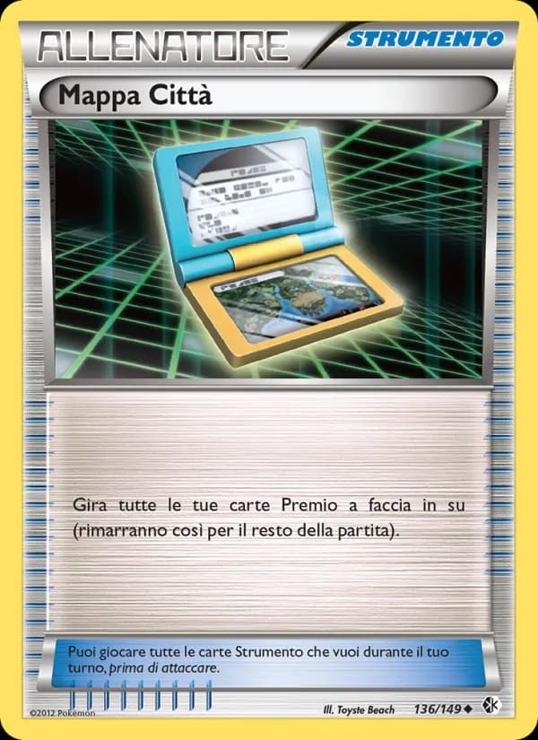 Mappa Città card in Italian