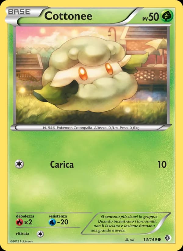 Cottonee card in Italian