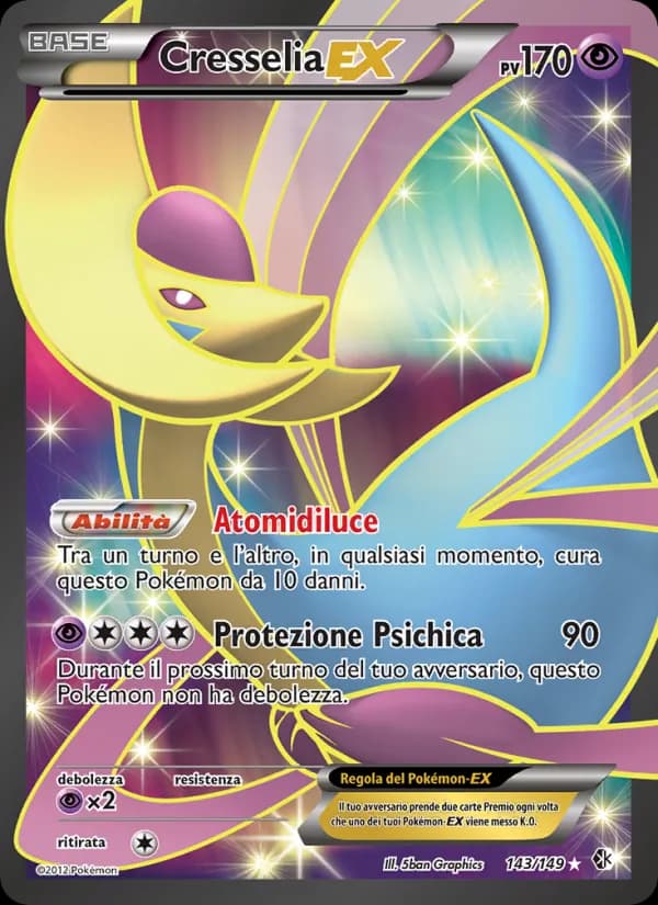 Cresselia-EX card in Italian