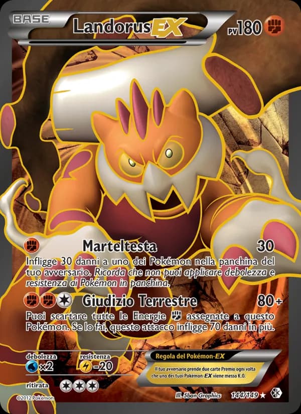 Landorus-EX card in Italian