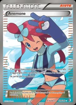 Anemone card in Italian