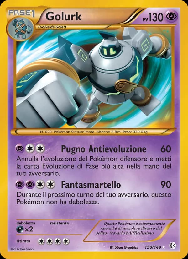 Golurk card in Italian