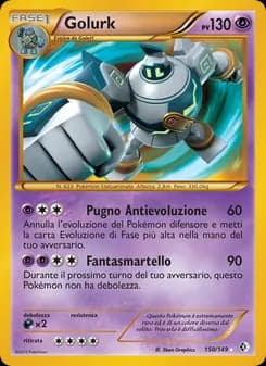 Golurk card in Italian