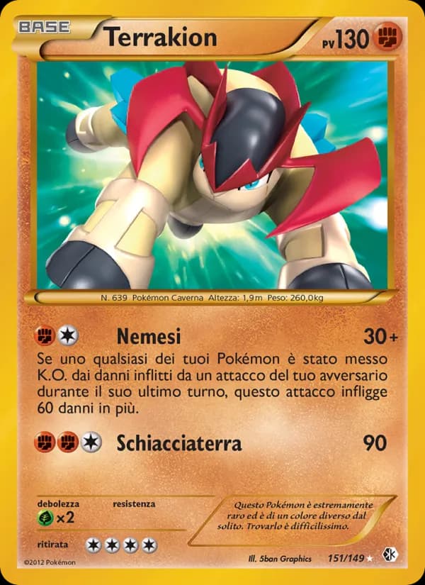 Terrakion card in Italian