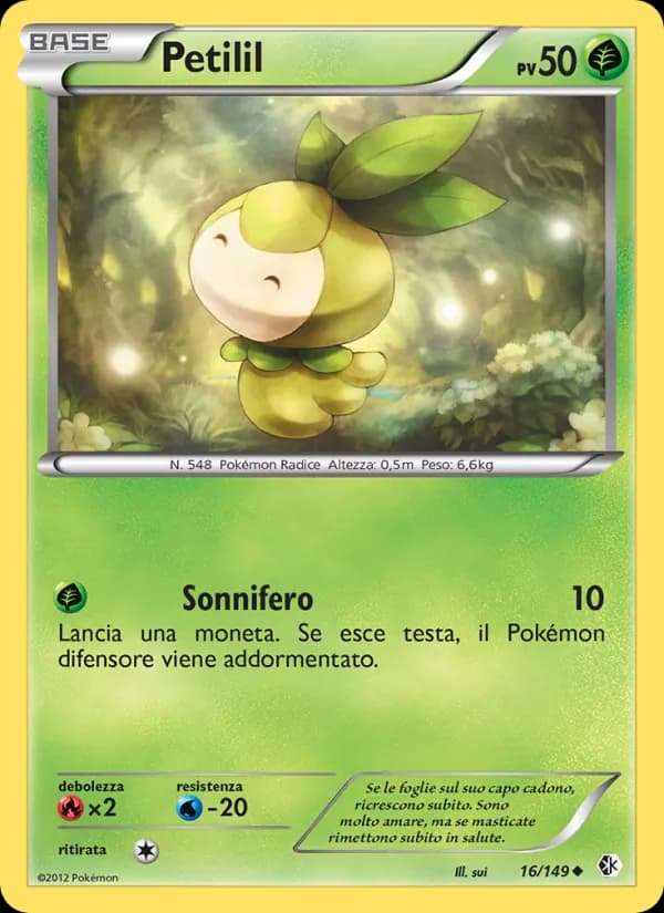 Petilil card in Italian