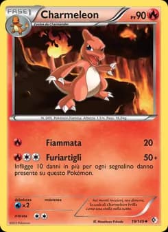 Charmeleon card in Italian