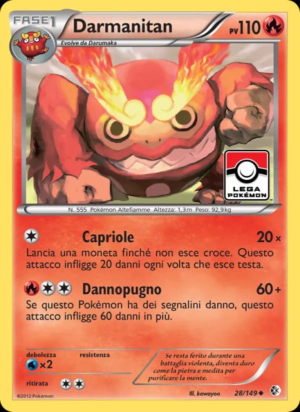 Darmanitan card in Italian