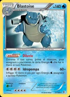 Blastoise card in Italian