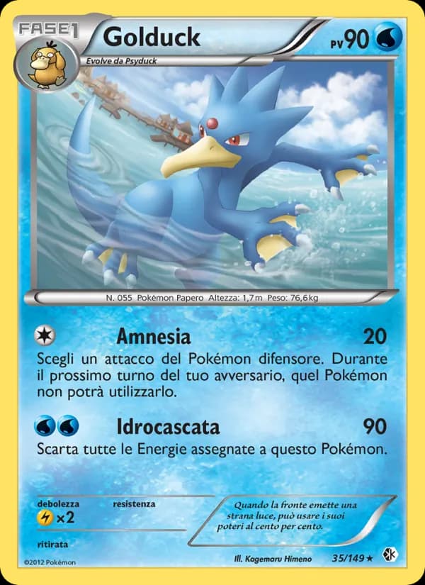 Golduck card in Italian