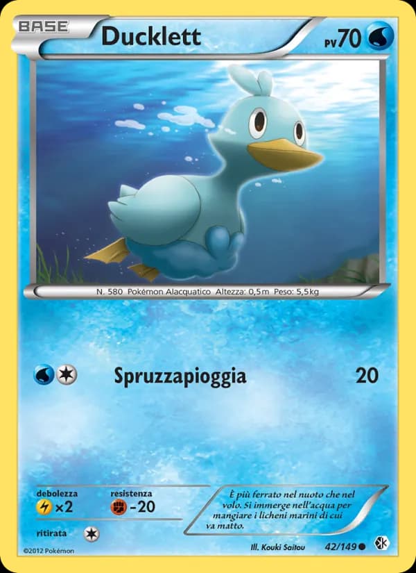 Ducklett card in Italian