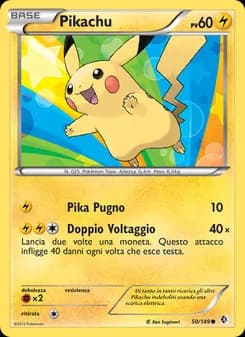 Pikachu card in Italian