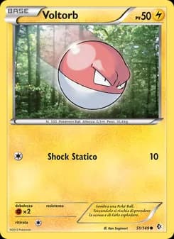 Voltorb card in Italian