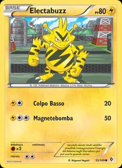 Electabuzz card in Italian
