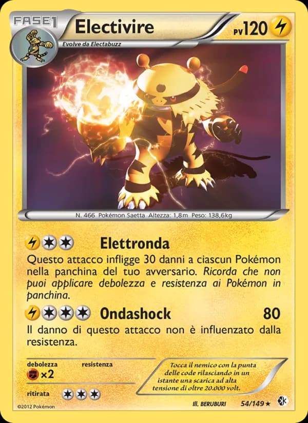 Electivire card in Italian