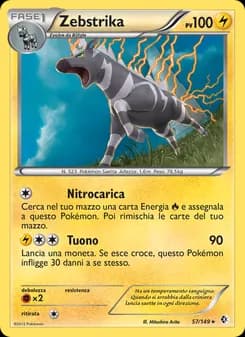 Zebstrika card in Italian