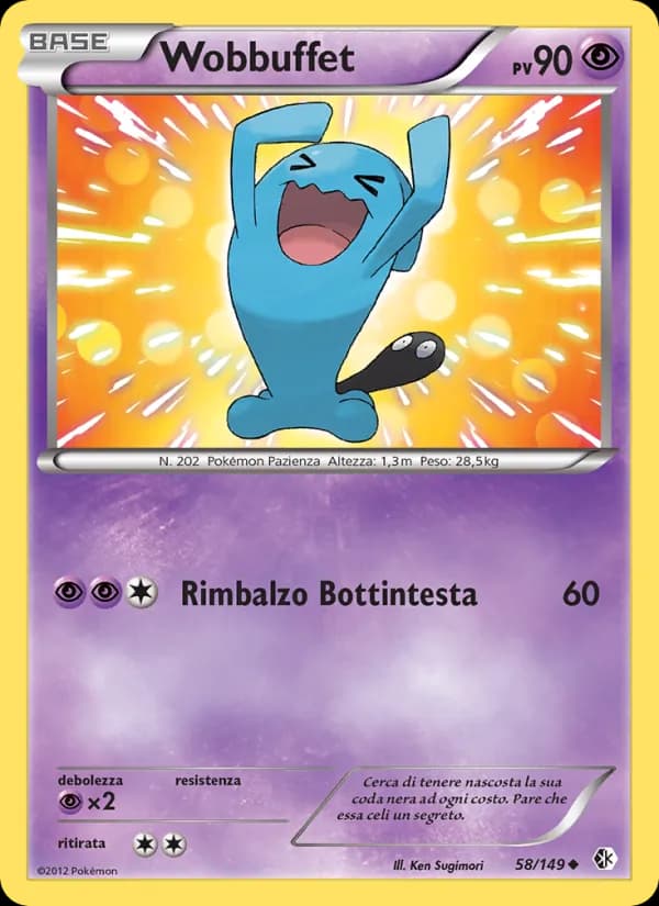 Wobbuffet card in Italian