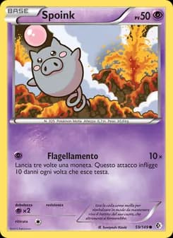 Spoink card in Italian