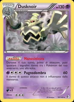Dusknoir card in Italian