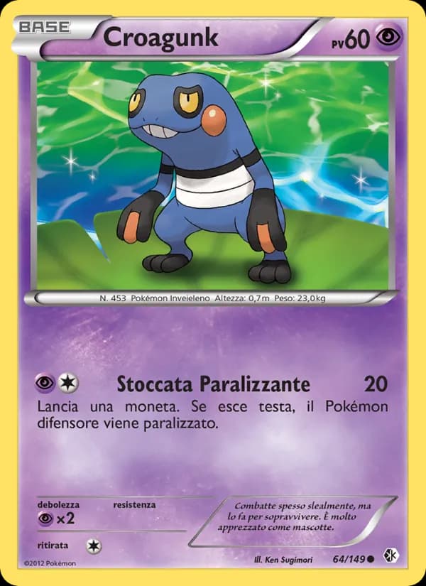 Croagunk card in Italian
