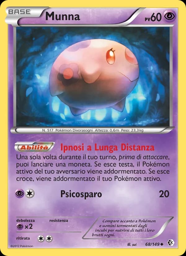 Munna card in Italian