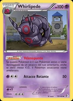 Whirlipede card in Italian