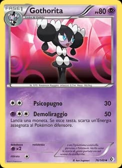 Gothorita card in Italian
