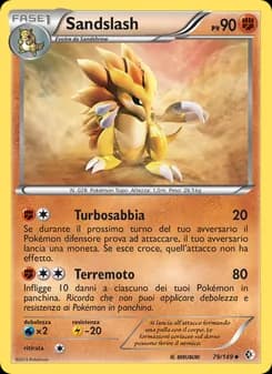 Sandslash card in Italian