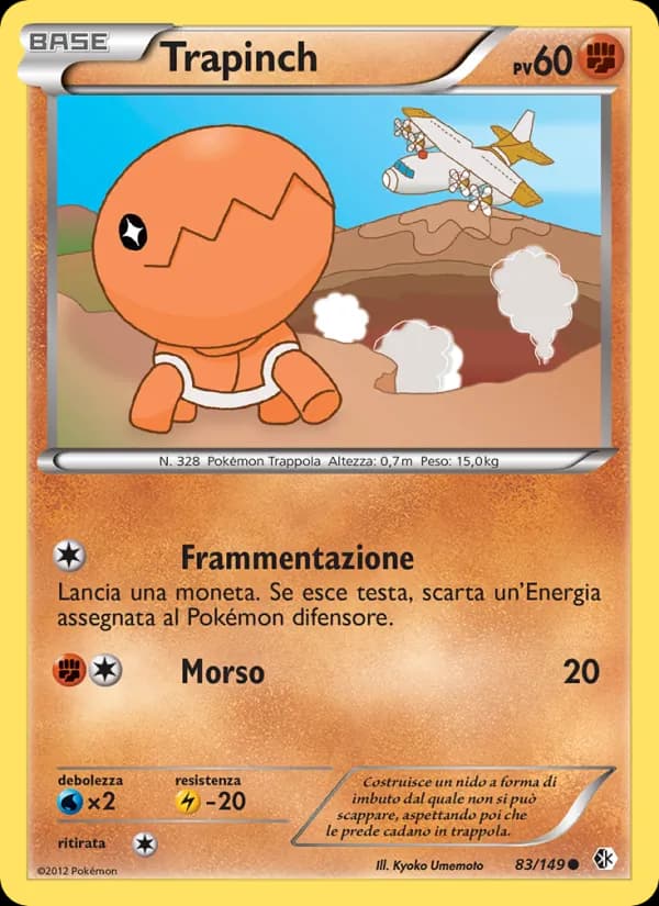Trapinch card in Italian