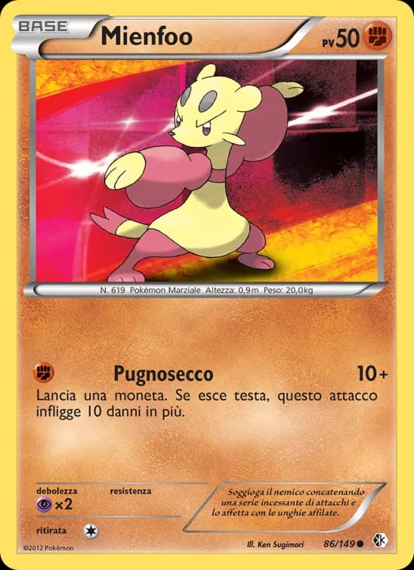 Mienfoo card in Italian