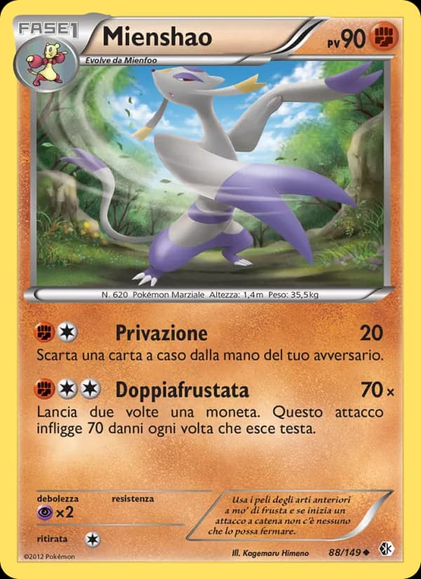 Mienshao card in Italian