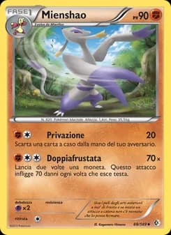 Mienshao card in Italian