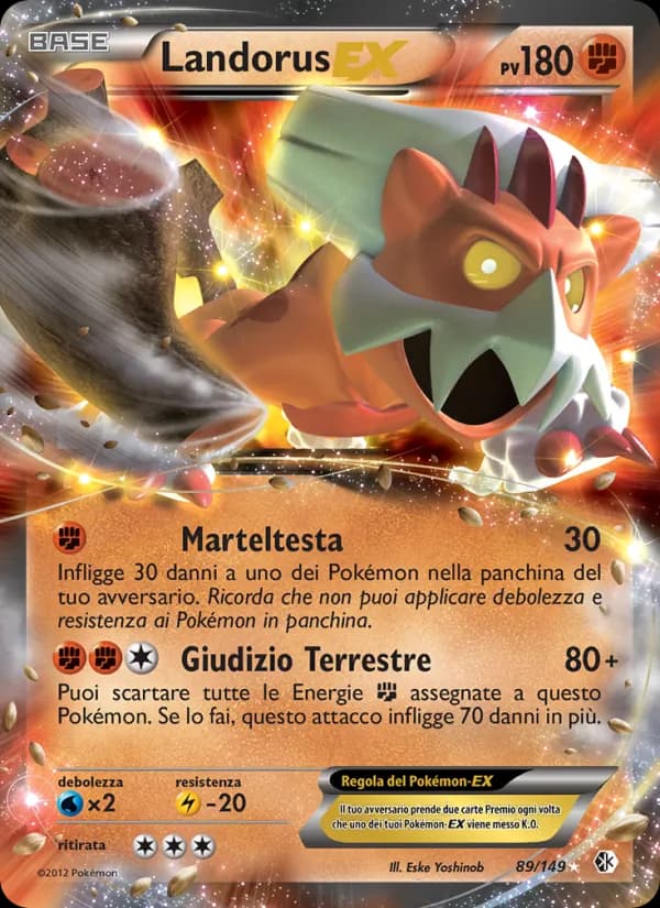 Landorus-EX card in Italian