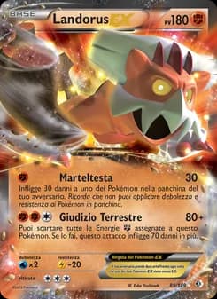 Landorus-EX card in Italian