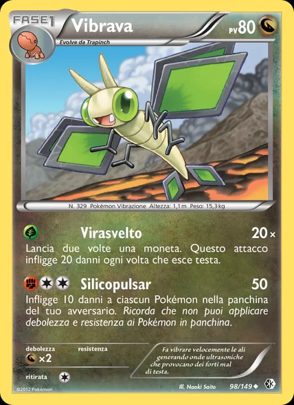 Vibrava card in Italian