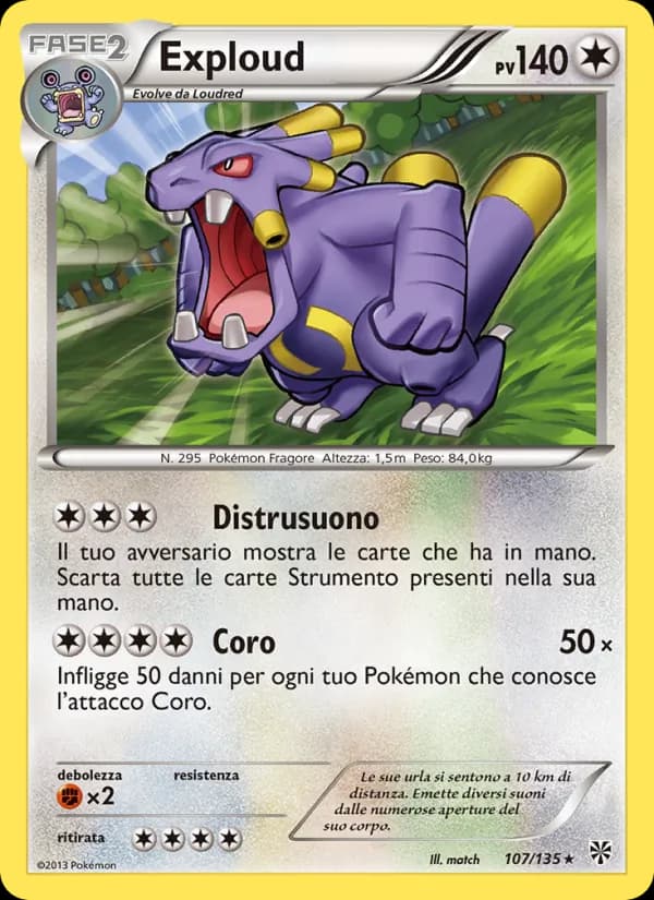 Exploud card in Italian