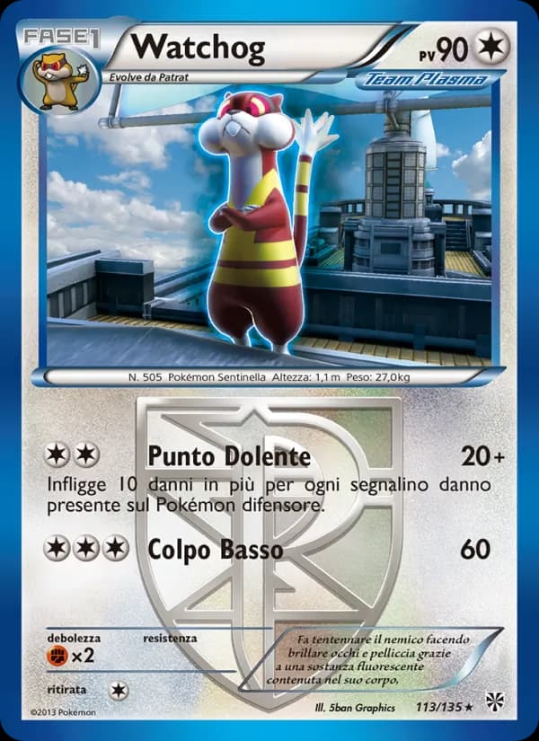 Watchog card in Italian